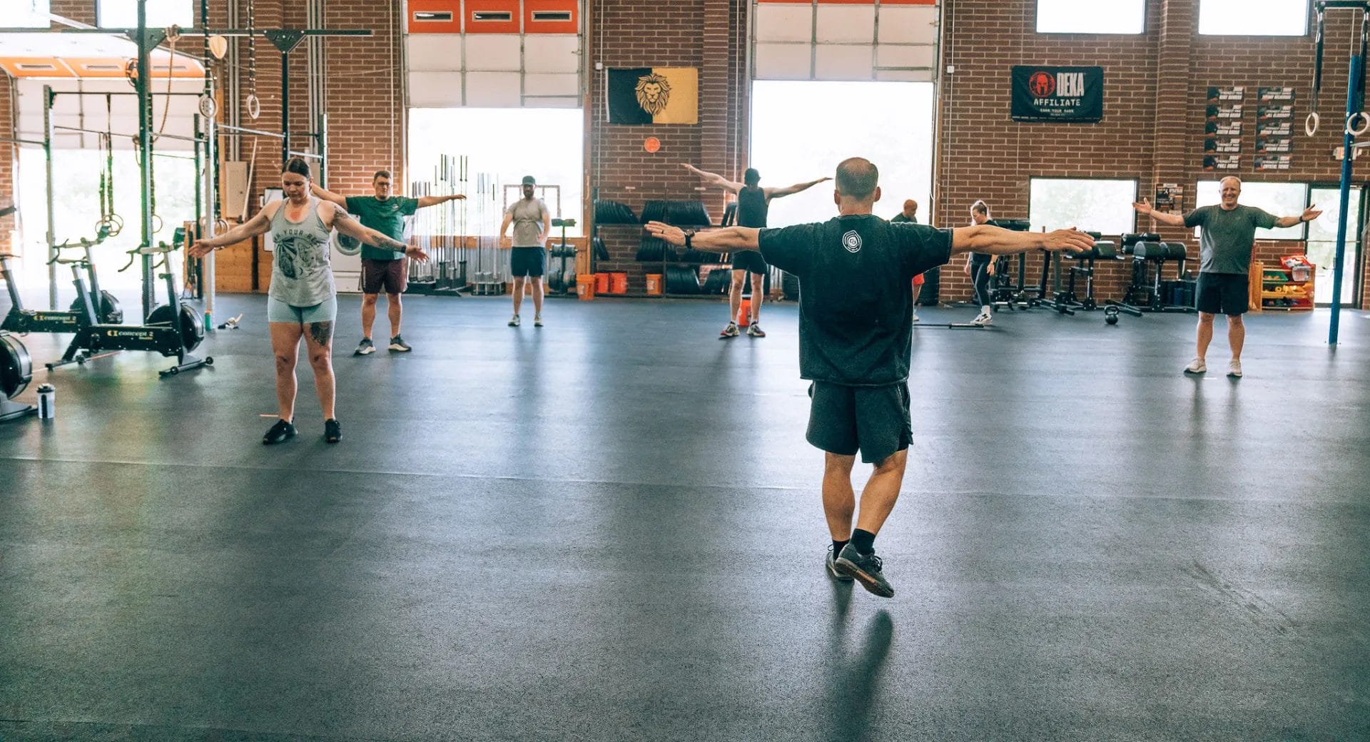 People on a HYROX training